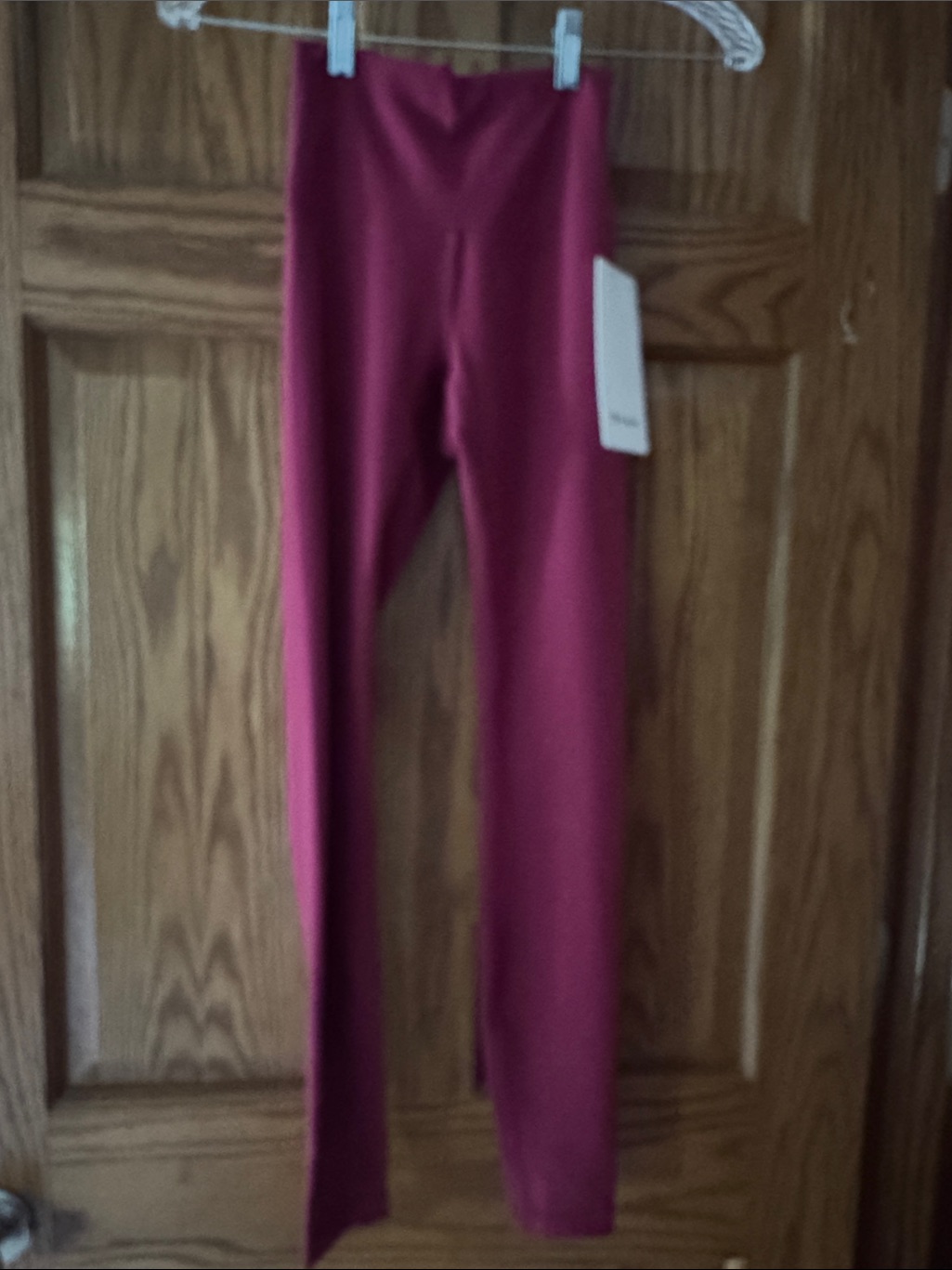 High-Rise Magenta Leggings